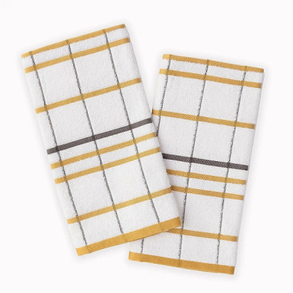 Kuchynské utierky froté Megan horčicová 2ks