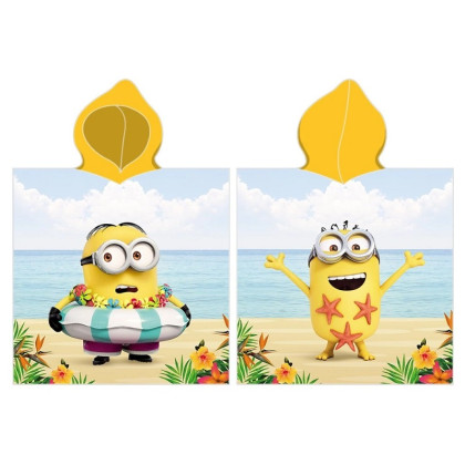 Detské pončo Mimoni Bob sa učí plávať 