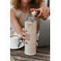 Sklenená fľaša EQUA MISMATCH beige, 750 ml v koženkovom obale
