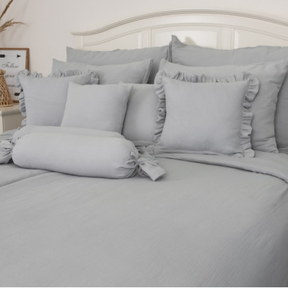 Posteľné obliečky Mušelín šedé 