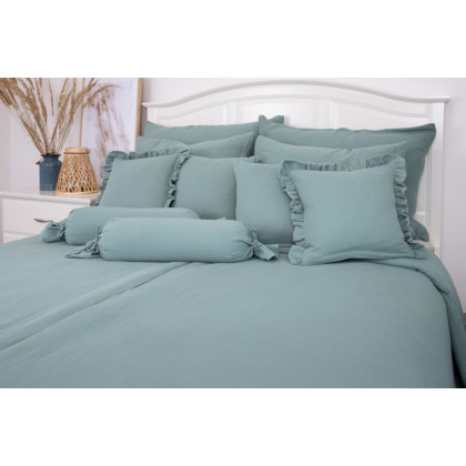 Posteľné obliečky Mušelín šalviovo zelené 