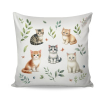 Bavlnená obliečka na vankúš Mačička Kitty Bavlnená obliečka na vankúš Mačička Kitty