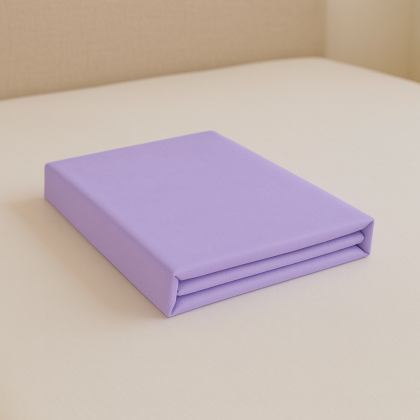 Bavlnené klasické prestieradlo fialová