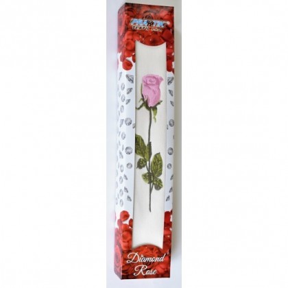 Darčekový uterák ruža ružová v krabičke