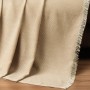Jemný tkaný prehoz na pohovku aj posteľ SANDY bežový 210x230 cm
