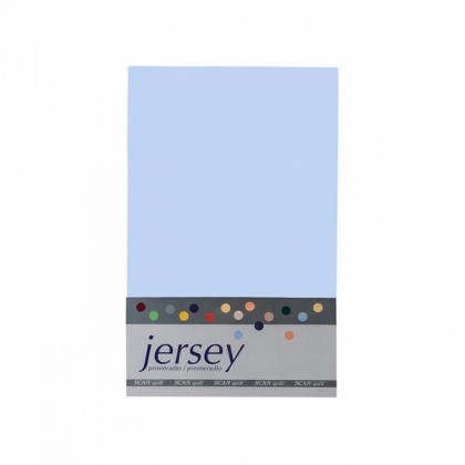 Jersey prestieradlo Scan Quilt svetlá modrá