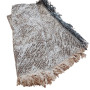 Jemný bavlnený prehoz MIABELLA THROW hnedo - béžový 170x220 cm