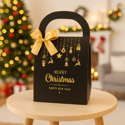 Zlaté Vianoce darčeková taška