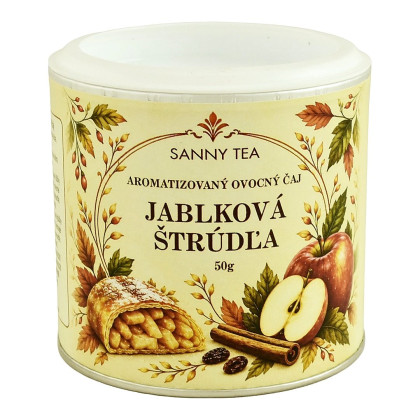 Jablková štrúdľa v dóze 50g - ovocný čaj Jablková štrúdľa v dóze 50g - ovocný čaj