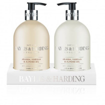 Baylis & Harding Tekuté mydlo + mlieko na ruky - Jojoba, Hedvábí a Mandlový olej, 2x500ml