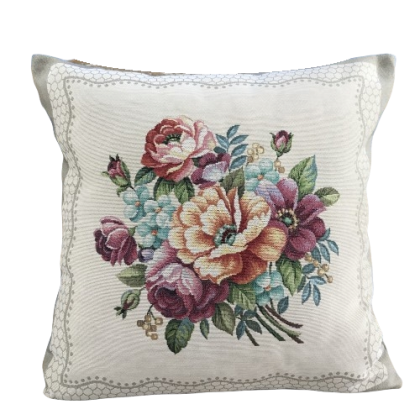 Gobelínová obliečka na vankúš 1009 kvety