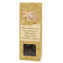 Čaj - Vianočná vločka, drevený sobík, 50gr. sypaný čierny