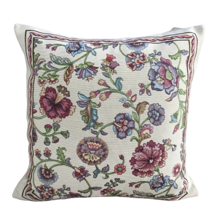 Gobelínová obliečka na vankúš 1057 natur okraj