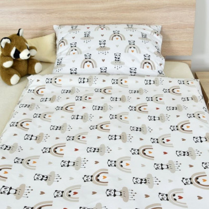 Posteľné obliečky 155 Panda, do postieľky