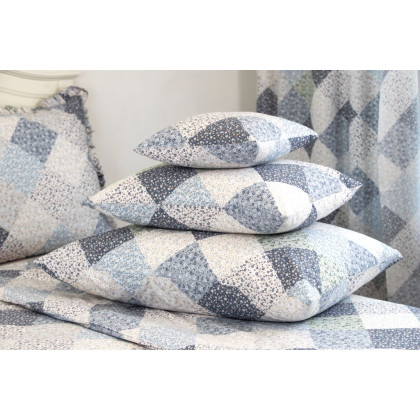 Posteľné obliečky Patchwork Jade Pomněnkový Posteľné obliečky Patchwork Jade Pomněnkový