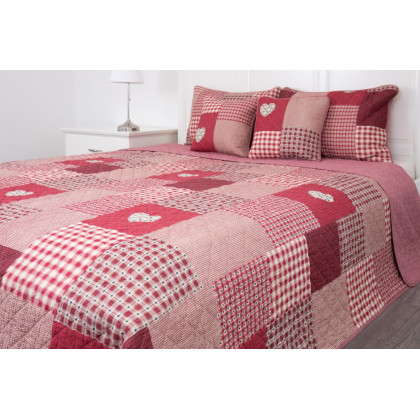 Prešívaný prehoz - DELUXE PATCHWORK červený Prešívaný prehoz - DELUXE PATCHWORK červený