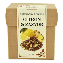 Čaj porcovaný Rooibos Citrón Zázvor Čaj porcovaný Rooibos Citrón Zázvor