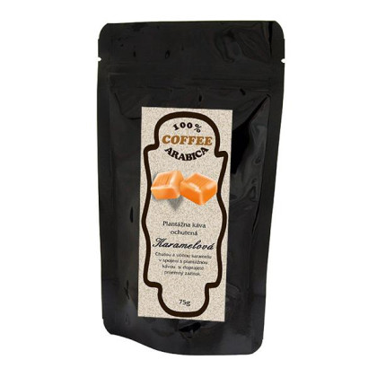 Káva zrnková ochut. Karamelová 70g Káva zrnková ochut. Karamelová 70g