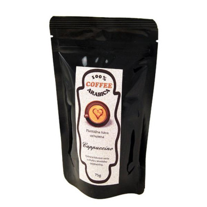 Káva zrnková ochutená Cappucino 70g Káva zrnková ochutená Cappucino 70g
