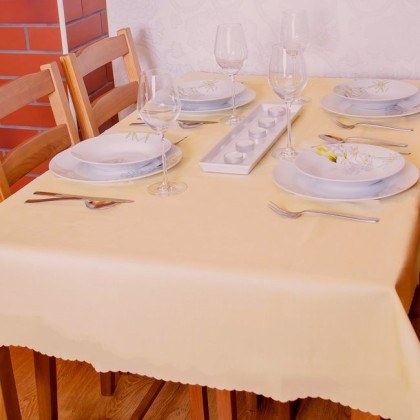 Teflónový obrus UNI krémový 3021