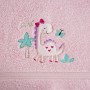 Bavlnený detský uterák Dino ružový