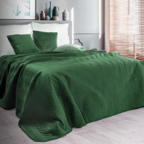 Zamatový jednofarebný prehoz SOFIA tmavozelený 170x210cm Zamatový jednofarebný prehoz SOFIA tmavozelený 170x210cm