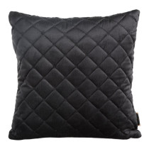 Zamatová obliečka na vankúš RIA1 prešívaná s hviezdičkami - čierna