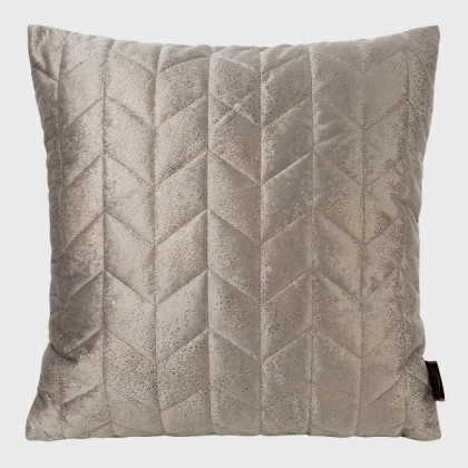 Dekoračná zamatová obliečka AGATA béžovo zlatá