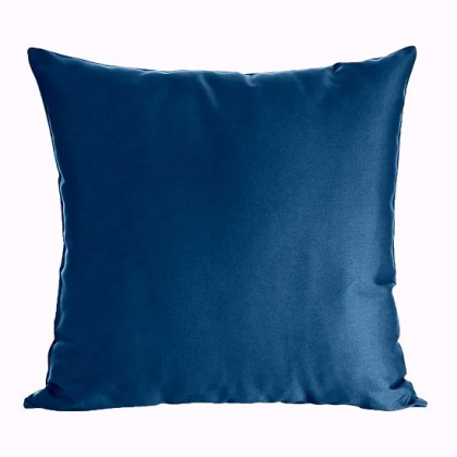 Jednofarebná obliečka na vankúš NOVA 40x40 cm z bavlneného saténu - tmavomodrá Jednofarebná obliečka na vankúš NOVA 40x40 cm z bavlneného saténu - tmavomodrá