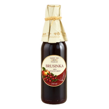 Ovocný sirup 100% BIO Brusnica 0,25l