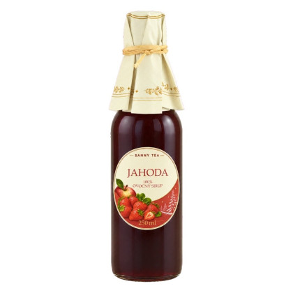 Ovocný sirup 100% BIO Jahoda 0,25l