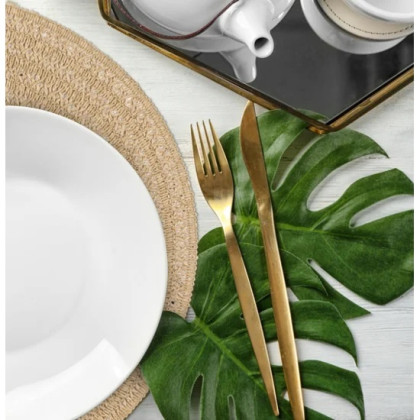 Okrúhle zapletané prestieranie BOHO 9 natur Okrúhle zapletané prestieranie BOHO 9 natur