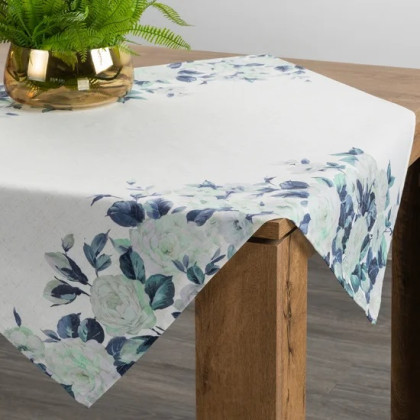 Obrus na stôl POLA 85x85 cm s potlačou s rastlinným motívom