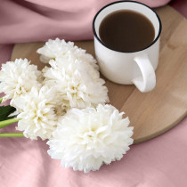 Bavlnené klasické prestieradlo BASIC s gumičkou pudrové