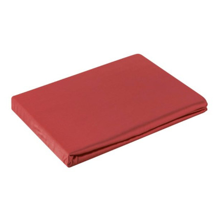 Prestieradlo 180x200 / 30 cm z bavlneného saténu - červené Prestieradlo 180x200 / 30 cm z bavlneného saténu - červené