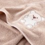 Bavlnené detské uteráky BABY s vyšívanou aplikáciou medvedíka
