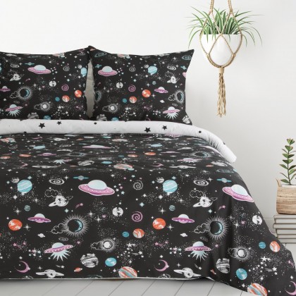 Detská posteľná súprava KIDS 10 s motívom vesmíru