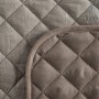 Velvetový zamatový prehoz BLINK prešívaný béžovo strieborný 170x210 cm