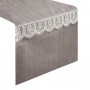 Gobelínová šerpa - behúň - ELINE 40x140 cm sivý