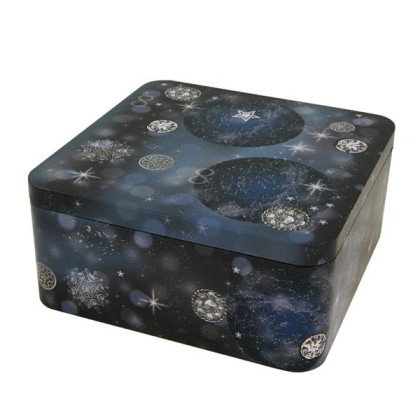 Dóza na pečivo, sušienky Polárna noc 18,5 x 18,5 x 8,5cm Dóza na pečivo, sušienky Polárna noc 18,5 x 18,5 x 8,5cm
