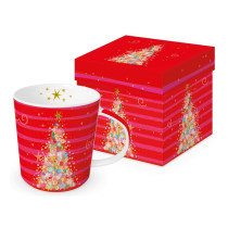Porcelánový hrnček Christmas Red&Pink 0,4l
