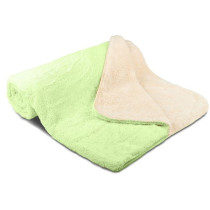 Teplá deka SLEEP WELL ovečka pistáciový chlp / krémový chlp