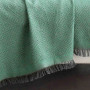 Jemný tkaný prehoz na pohovku aj posteľ ELITE zelený 170x240 cm