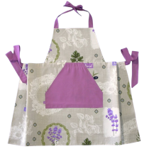 Kuchynská zástera s levandulou, fialová