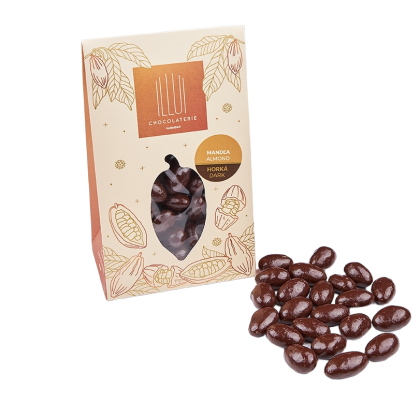 Mandle v horkej čokoláde 200gr Mandle v horkej čokoláde 200gr