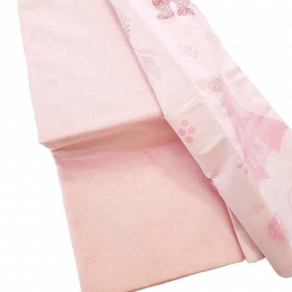 Detská bavlnená letná deka VELVET ružová 80x100 cm