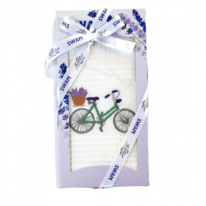 Kuchynská útierka v darčekovom balení SWAN 50 bicykel