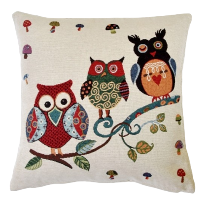 Dekoračná obliečka Gobelín 112C sovičky