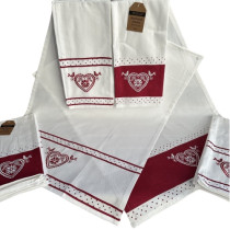 Bavlnené kuchynské utierky vyšívané č.1