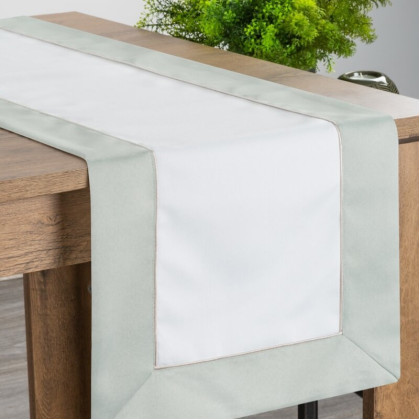 Sviatočná šerpa SYLVIA 40x180 cm bielo olivová Sviatočná šerpa SYLVIA 40x180 cm bielo olivová